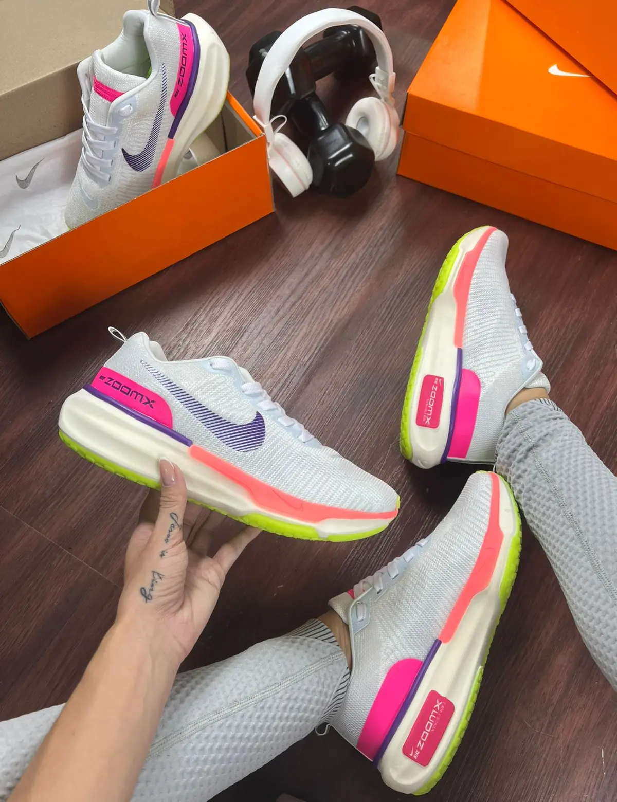 Nike Zoom X Invincible Run 3 - Cinza Rosa — foto principal