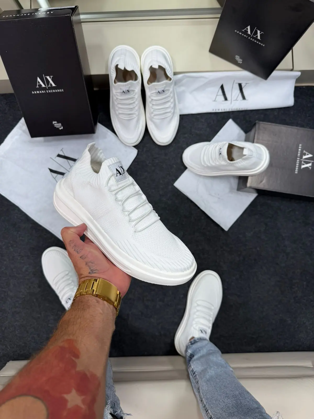 Sapatênis Armani Exchange Premium Branco — foto principal