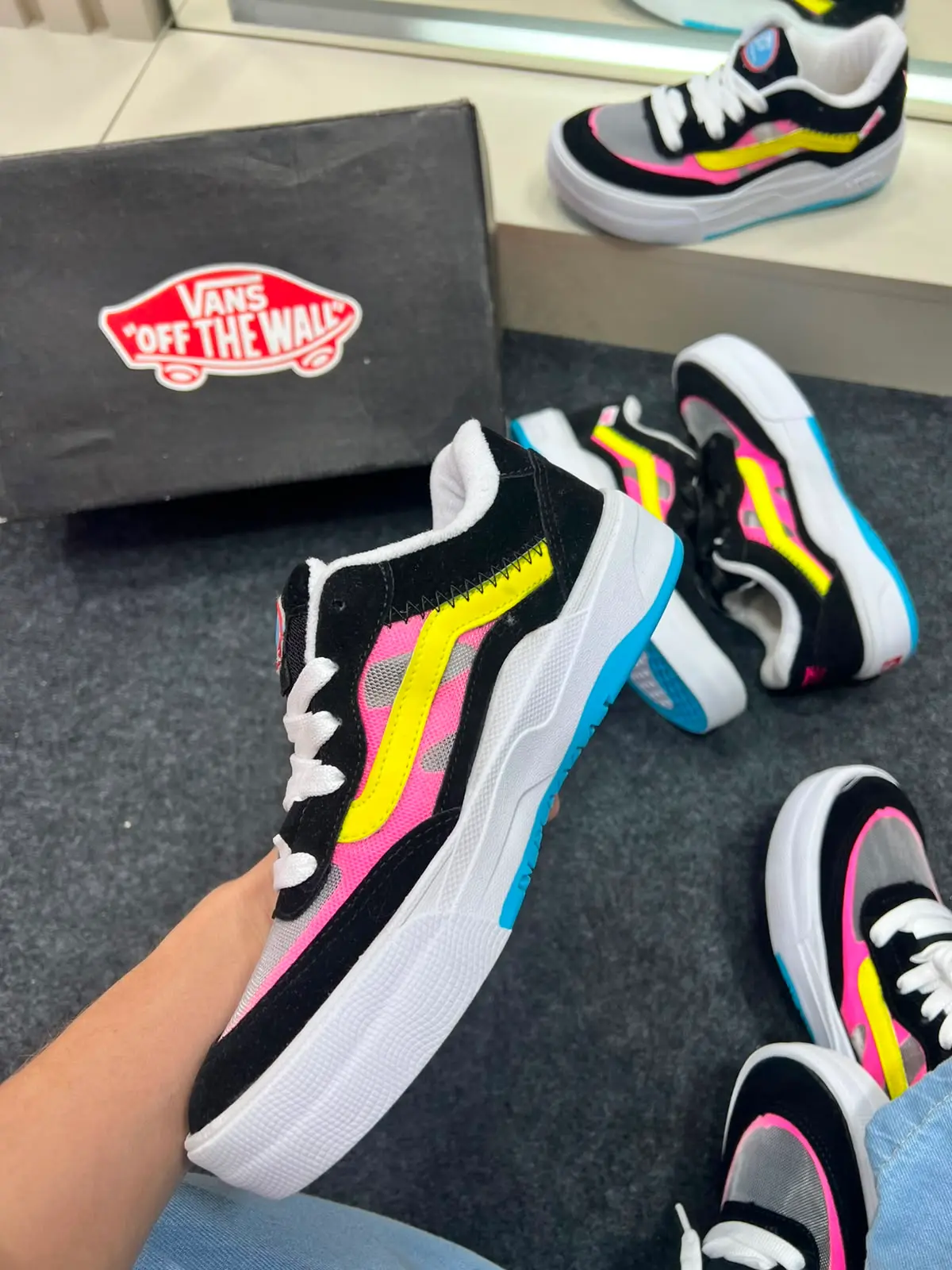 Vans Ultra Cush Preto Rosa Feminino — foto principal