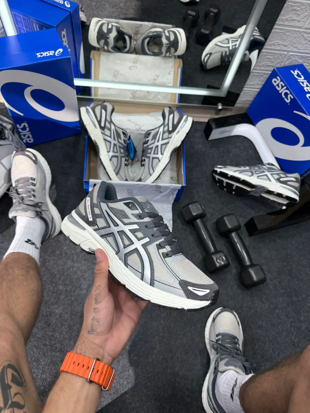 Tênis Asics Gel Venture 6 Grafite e Prata — foto principal