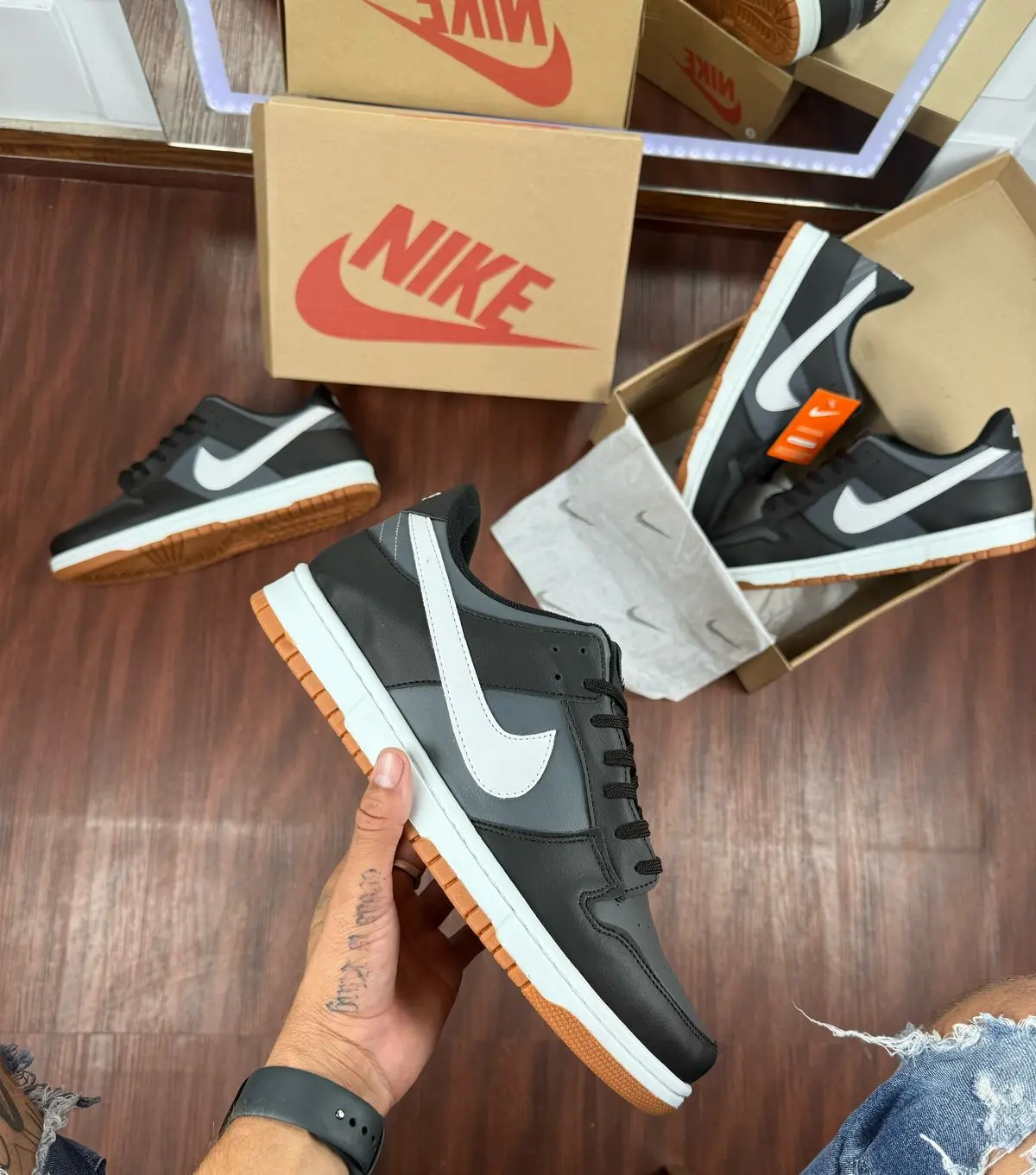 Nike SB Dunk Low Pro - Grafite/preto — foto principal
