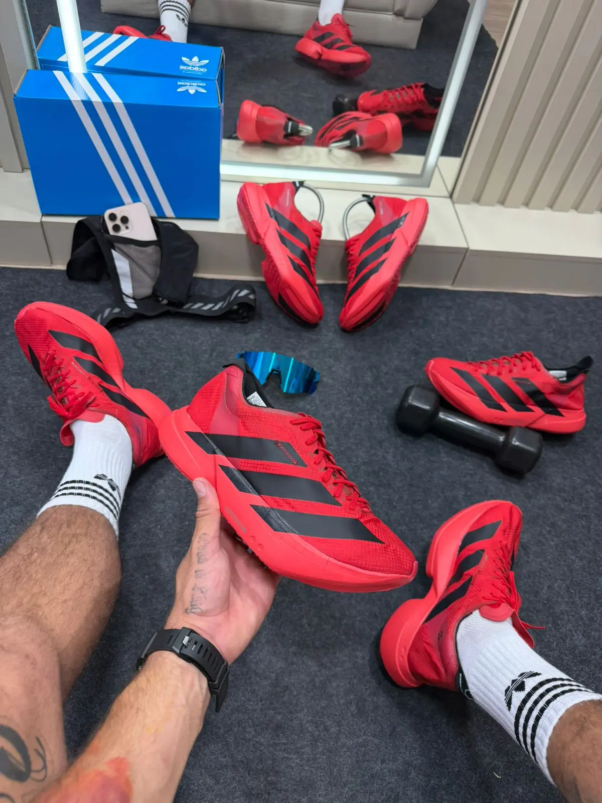 Adidas Adizero Vermelho e Preto Masculino — foto principal
