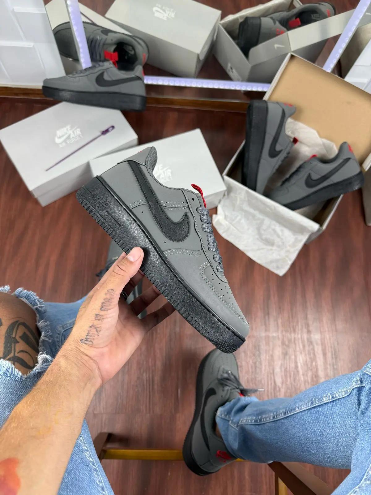 Nike Air Force Premium - Grafite Preto — foto principal