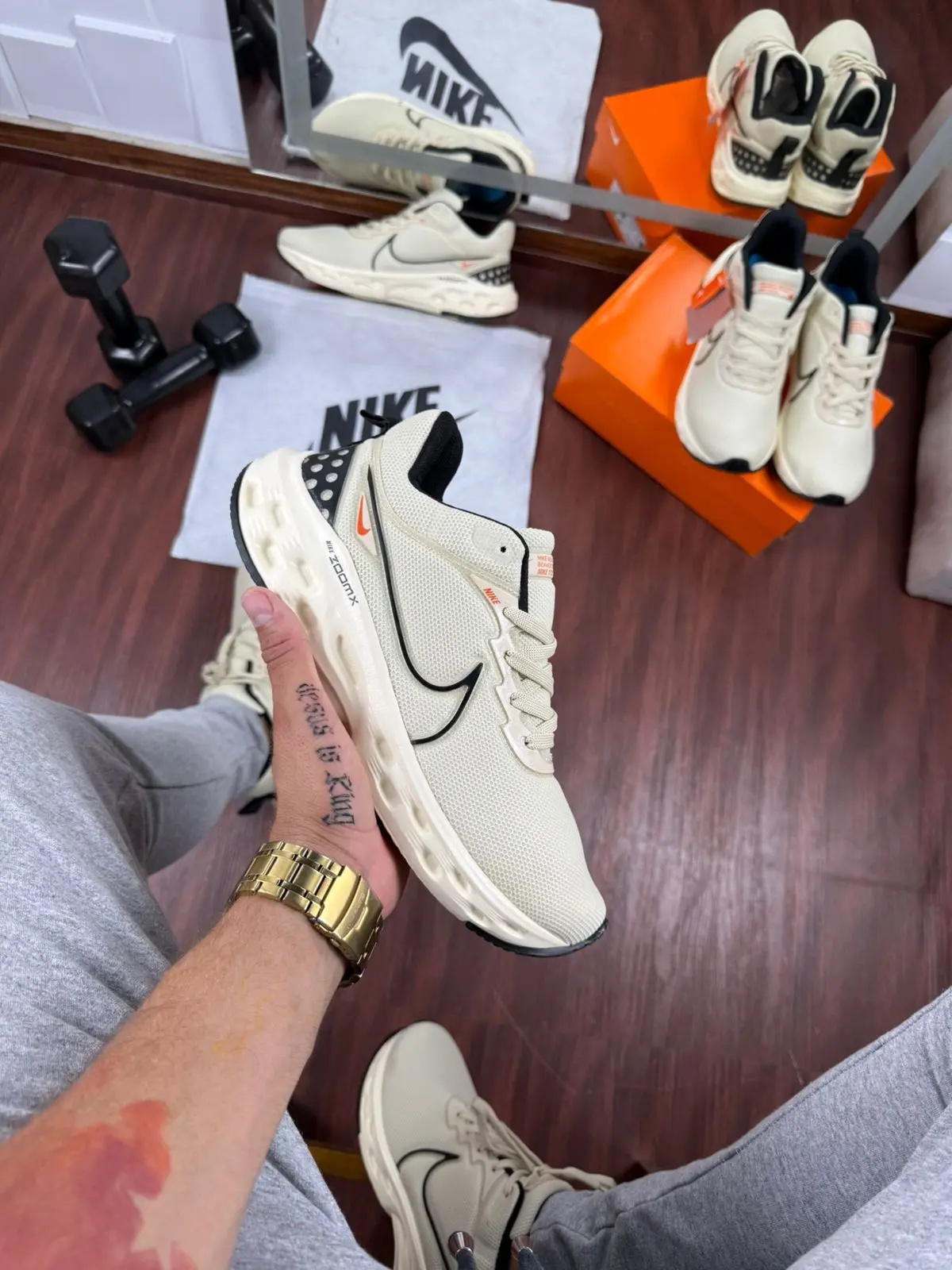 Nike Zoom X React Infinity Run FK3 - Areia — foto principal